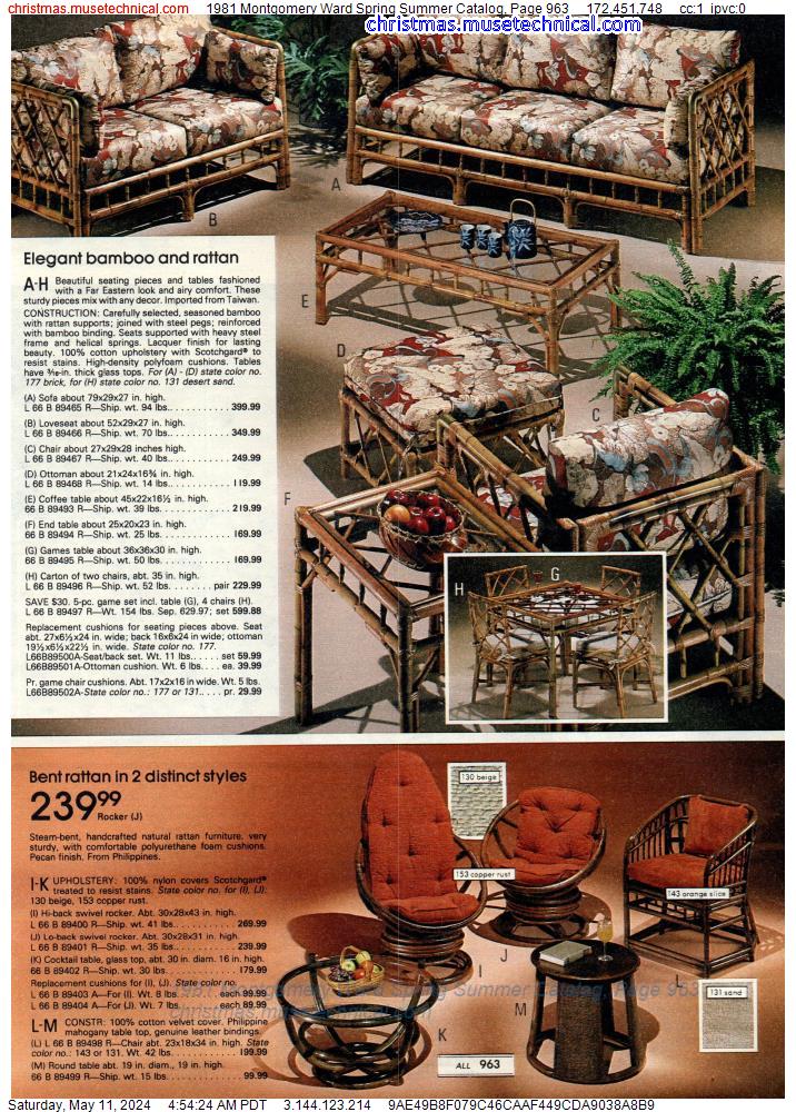 1981 Montgomery Ward Spring Summer Catalog, Page 963
