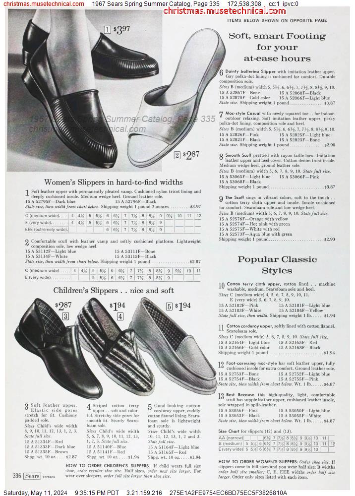 1967 Sears Spring Summer Catalog, Page 335