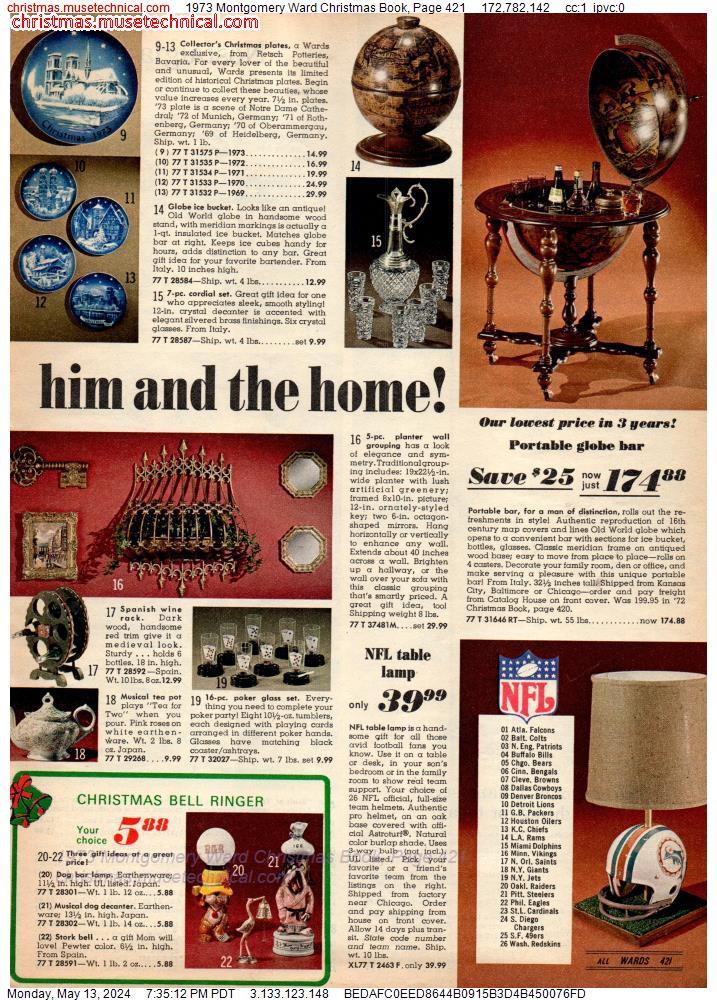 1973 Montgomery Ward Christmas Book, Page 421