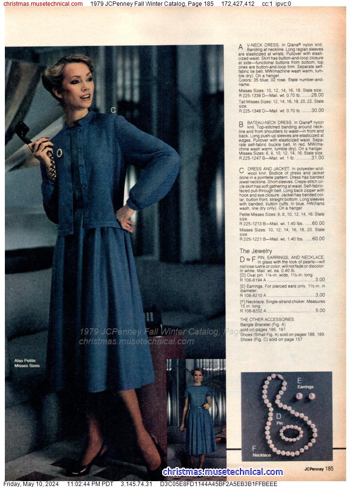 1979 JCPenney Fall Winter Catalog, Page 185