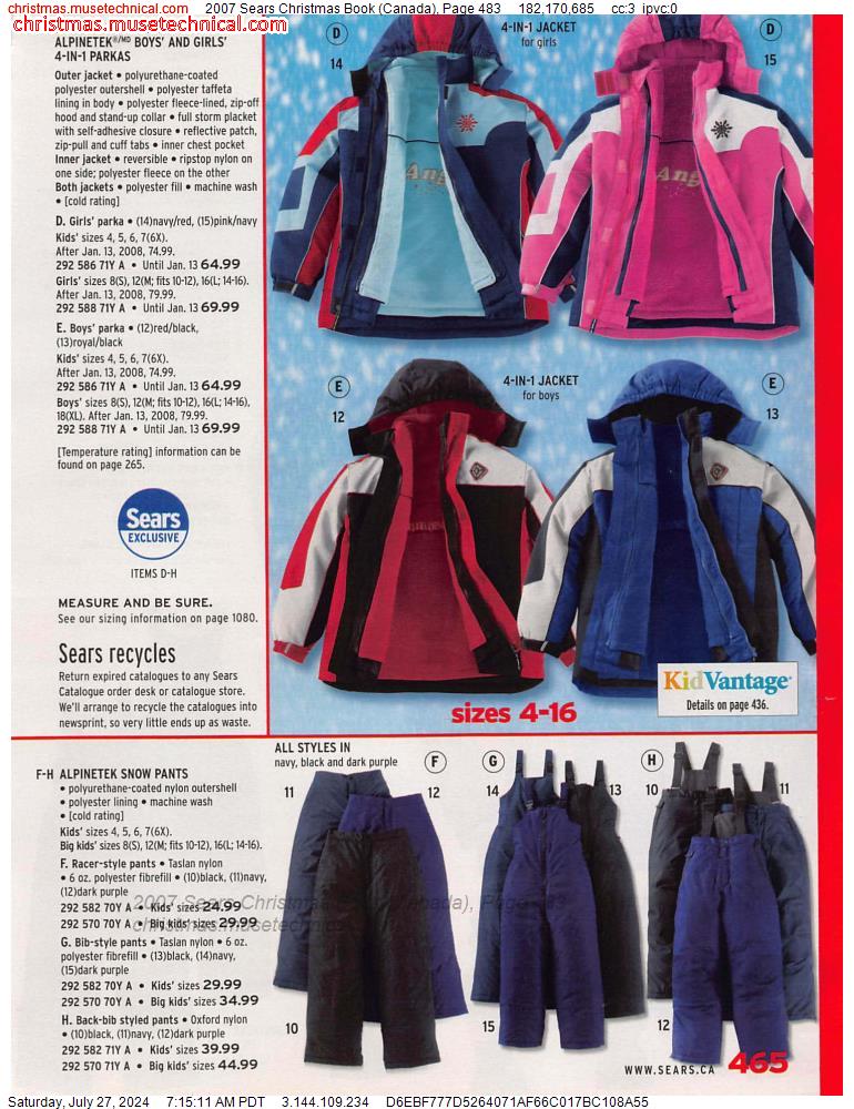 2007 Sears Christmas Book (Canada), Page 483