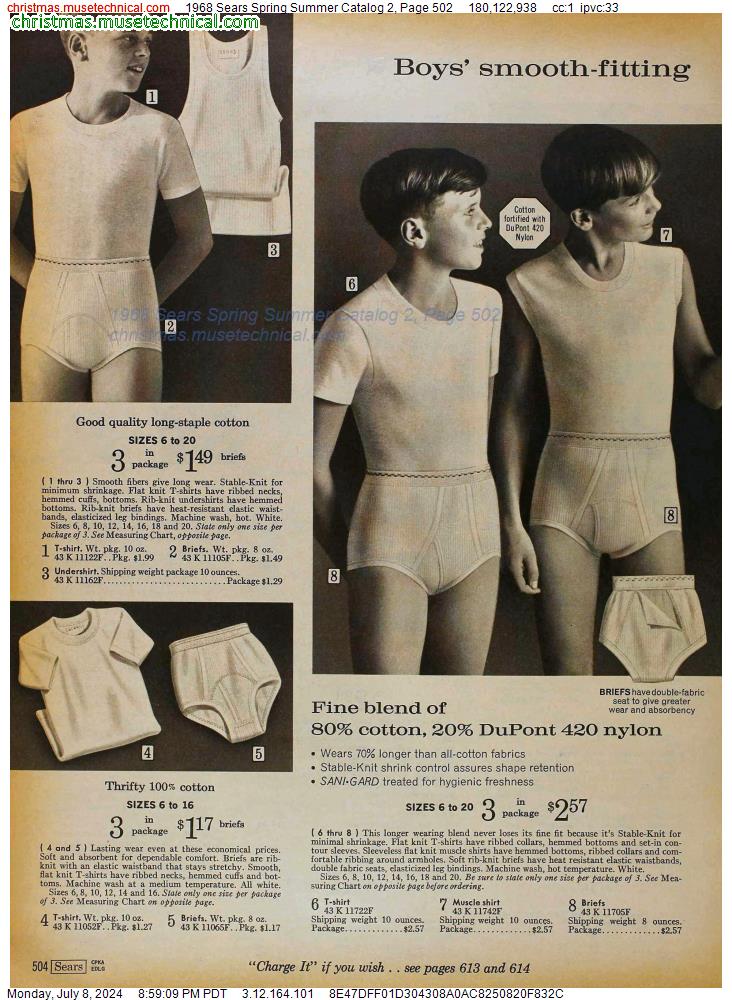 1968 Sears Spring Summer Catalog 2, Page 502