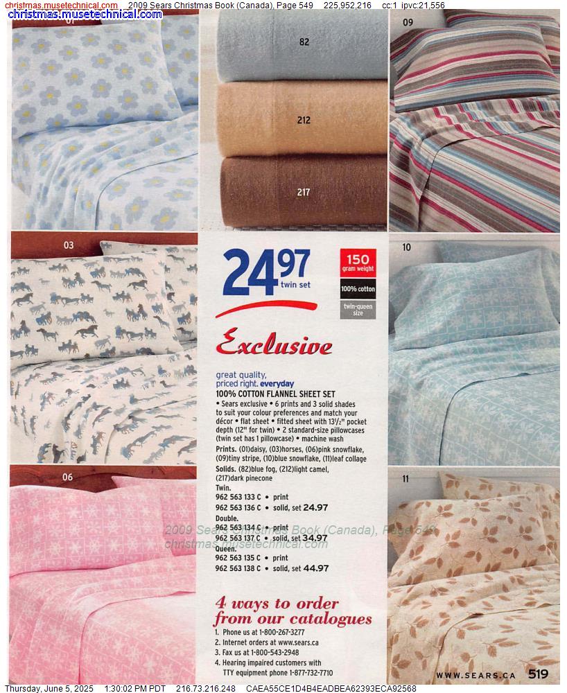 2009 Sears Christmas Book (Canada), Page 549