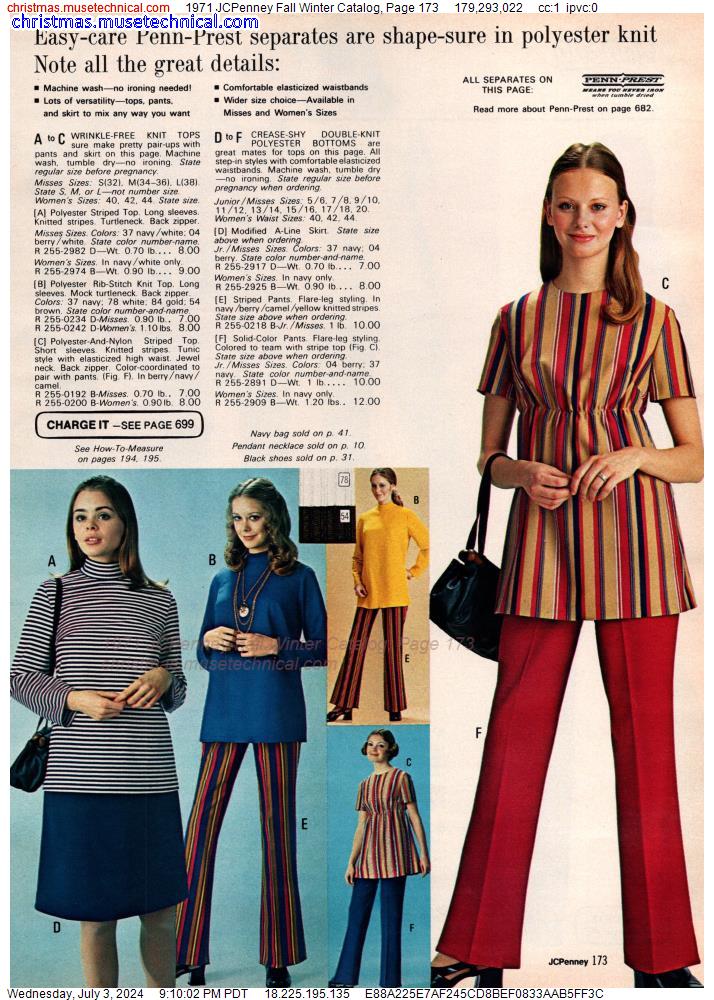 1971 JCPenney Fall Winter Catalog, Page 173