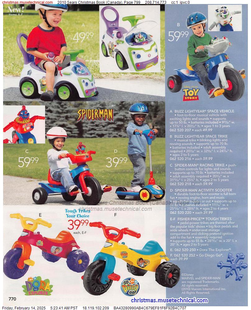 2010 Sears Christmas Book (Canada), Page 799