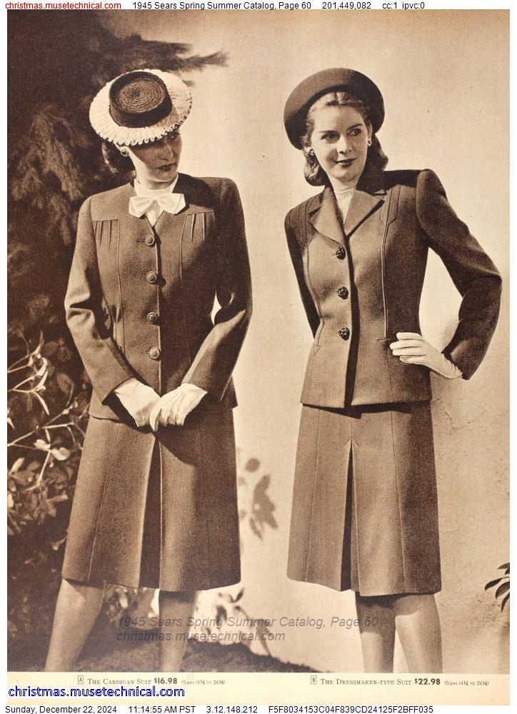 1945 Sears Spring Summer Catalog, Page 60