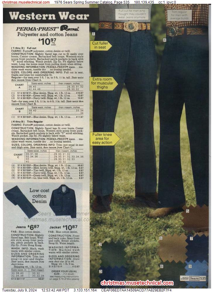 1976 Sears Spring Summer Catalog, Page 535