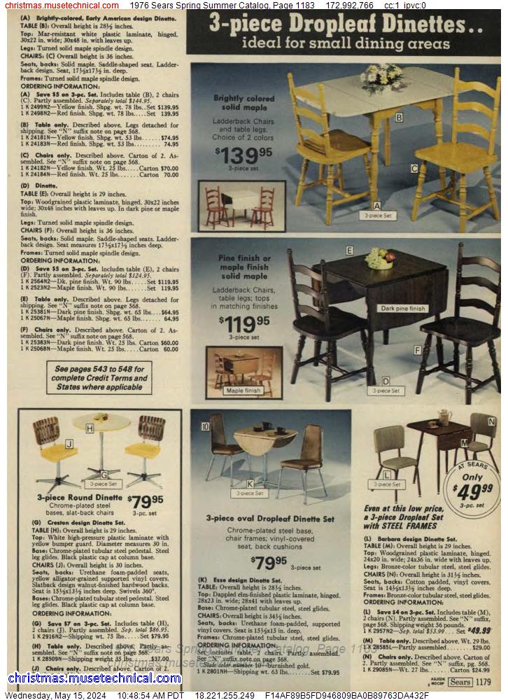 1976 Sears Spring Summer Catalog, Page 1183