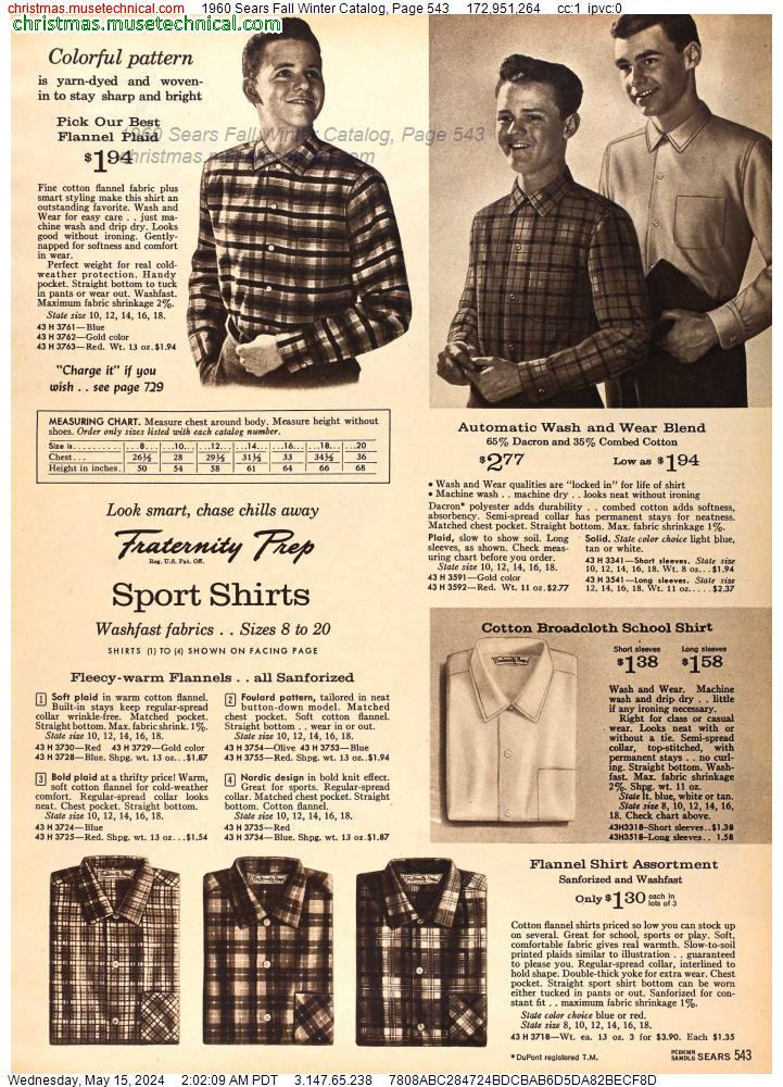 1960 Sears Fall Winter Catalog, Page 543