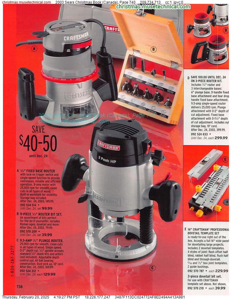 2003 Sears Christmas Book (Canada), Page 740