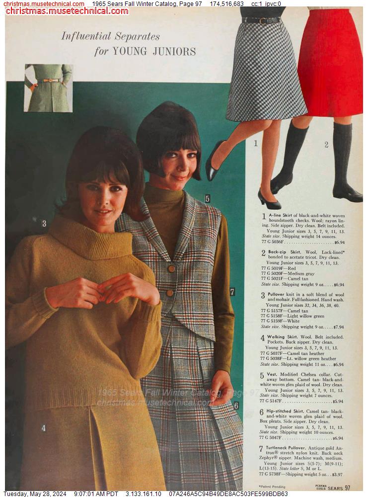 1965 Sears Fall Winter Catalog, Page 97