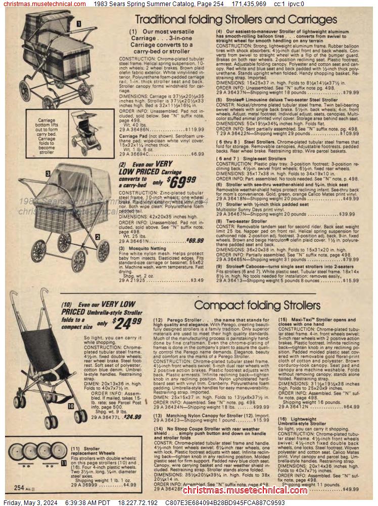 1983 Sears Spring Summer Catalog, Page 254