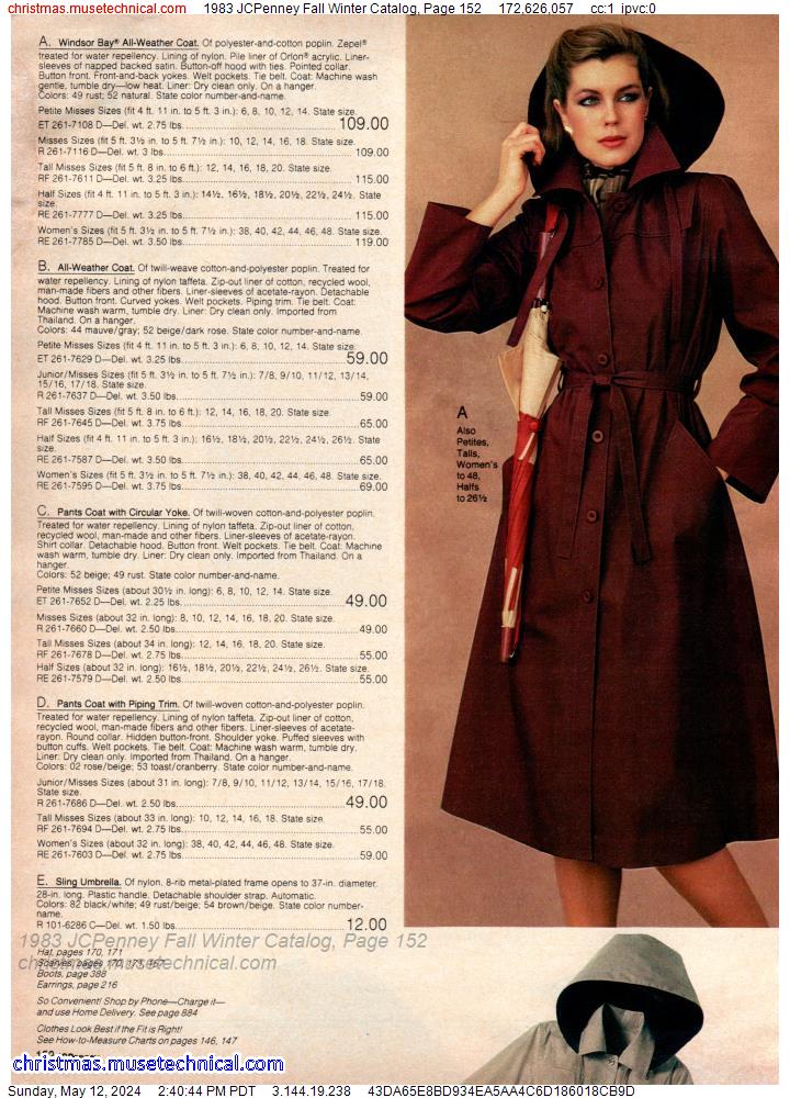 1983 JCPenney Fall Winter Catalog, Page 152