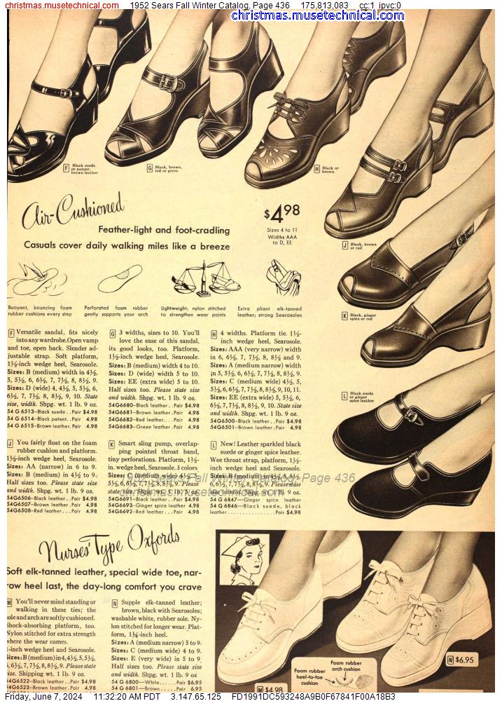 1952 Sears Fall Winter Catalog, Page 436