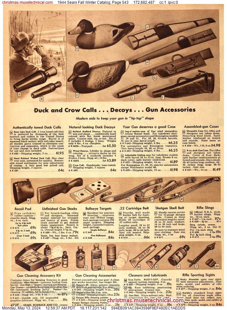 1944 Sears Fall Winter Catalog, Page 543