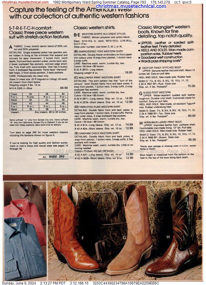 1982 Montgomery Ward Spring Summer Catalog, Page 293