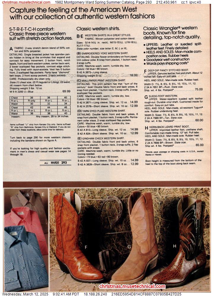 1982 Montgomery Ward Spring Summer Catalog, Page 293