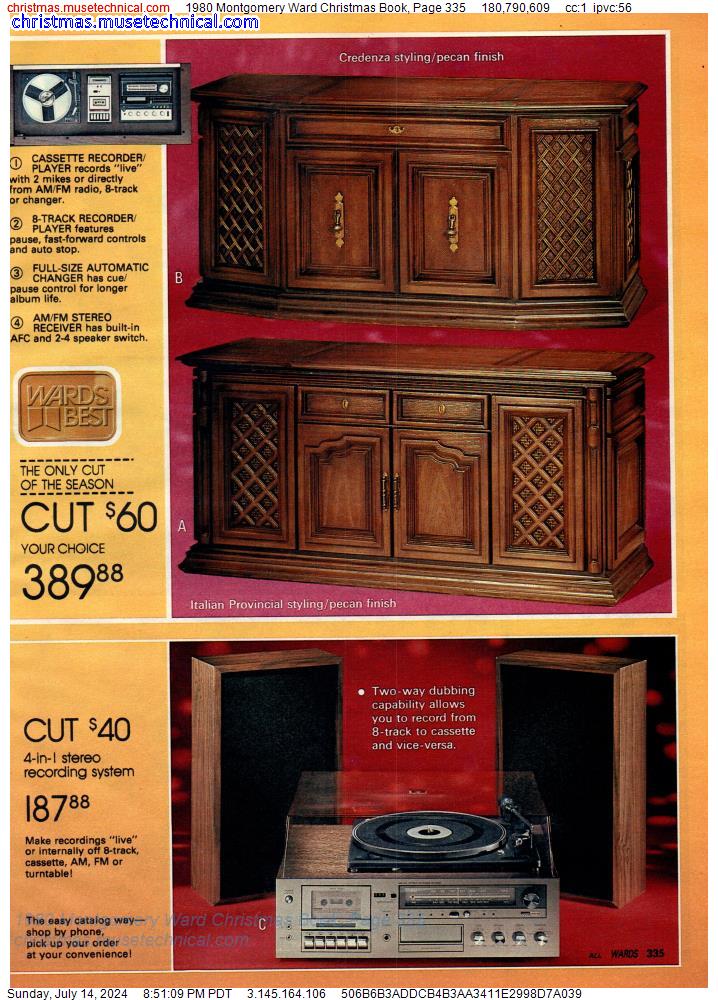 1980 Montgomery Ward Christmas Book, Page 335