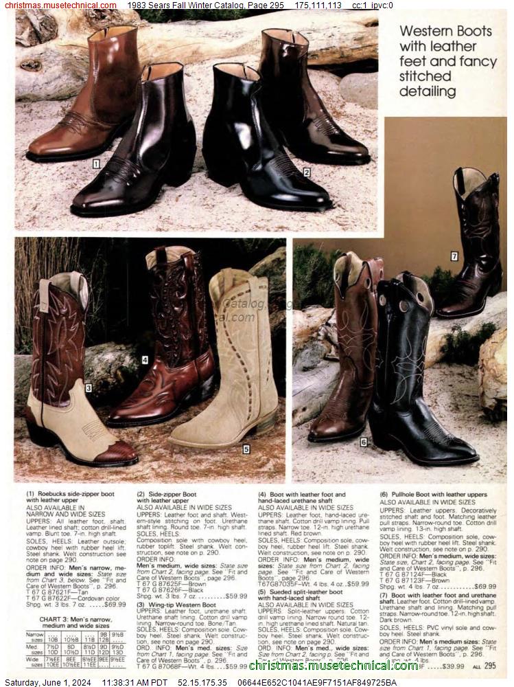 1983 Sears Fall Winter Catalog, Page 295