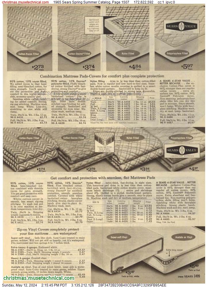 1965 Sears Spring Summer Catalog, Page 1507