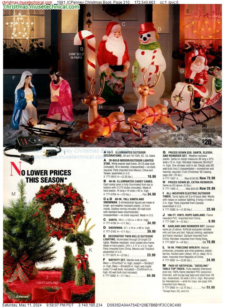 1991 JCPenney Christmas Book, Page 310
