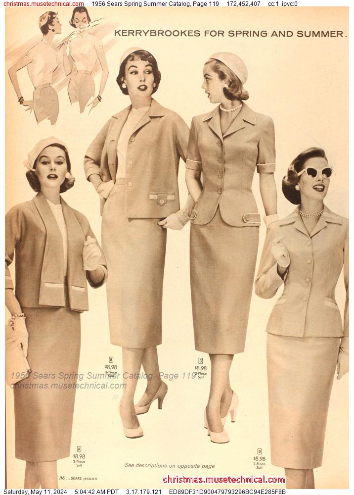 1956 Sears Spring Summer Catalog, Page 119