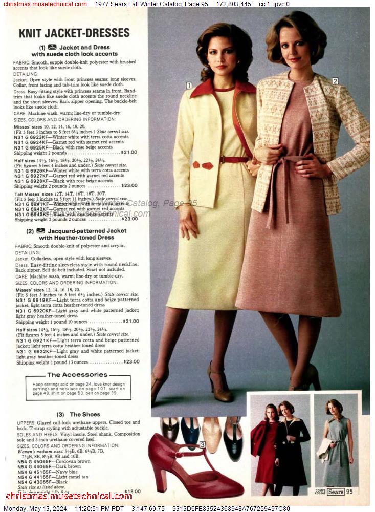 1977 Sears Fall Winter Catalog, Page 95