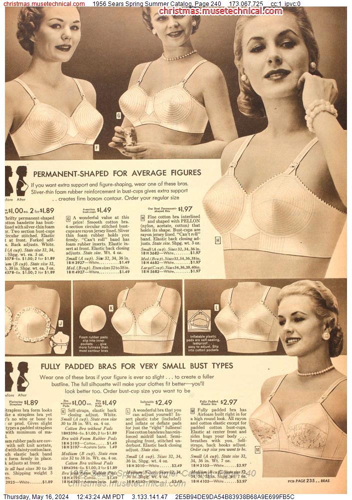 1956 Sears Spring Summer Catalog, Page 240