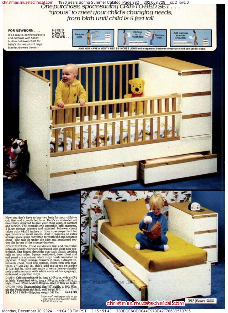 1980 Sears Spring Summer Catalog, Page 392