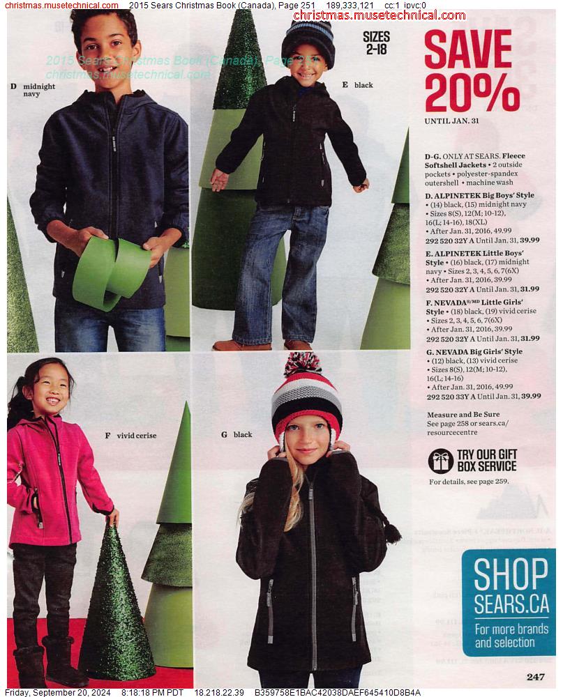 2015 Sears Christmas Book (Canada), Page 251