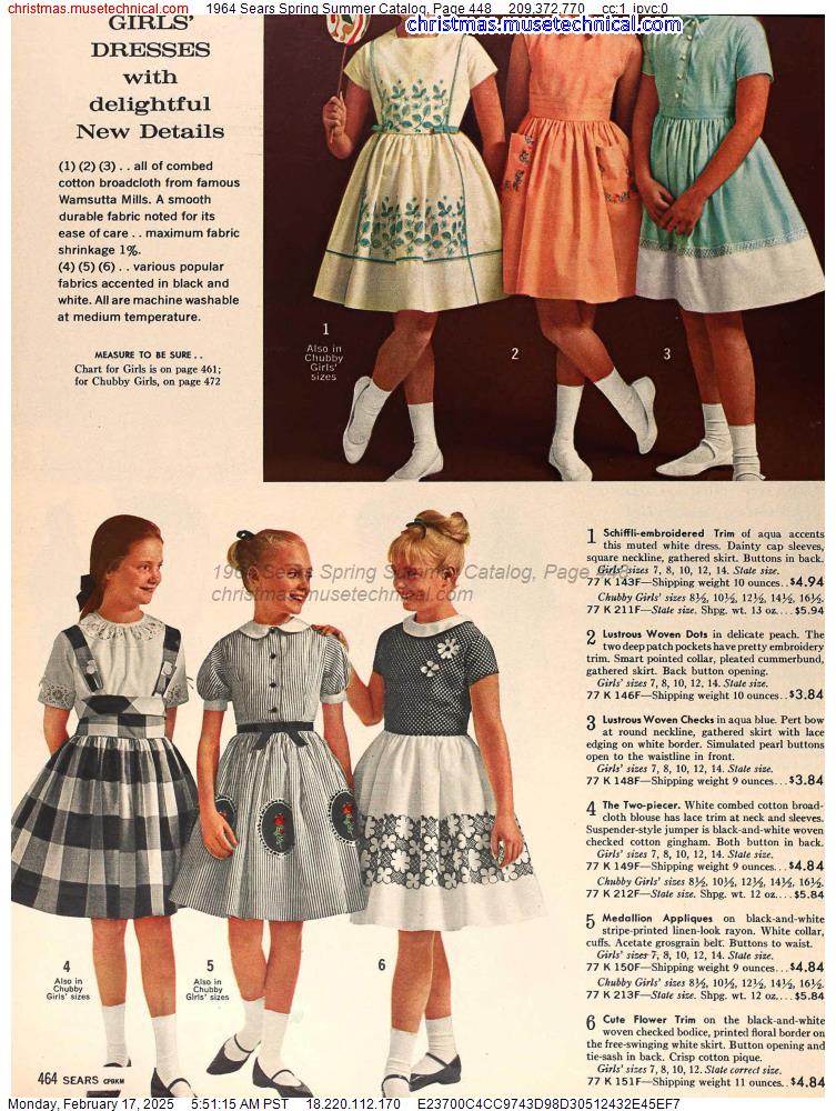 1964 Sears Spring Summer Catalog, Page 448