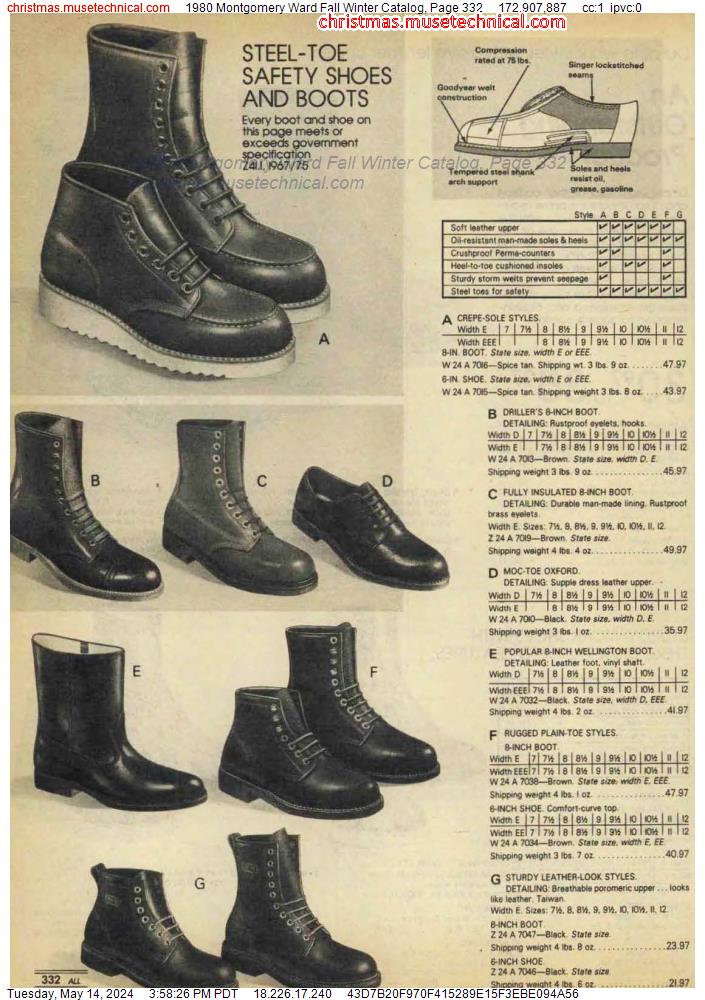 1980 Montgomery Ward Fall Winter Catalog, Page 332