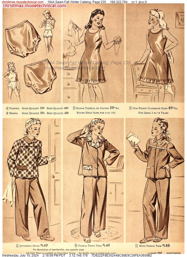 1944 Sears Fall Winter Catalog, Page 235
