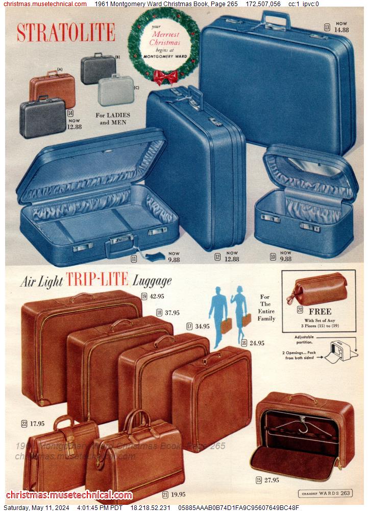 1961 Montgomery Ward Christmas Book, Page 265