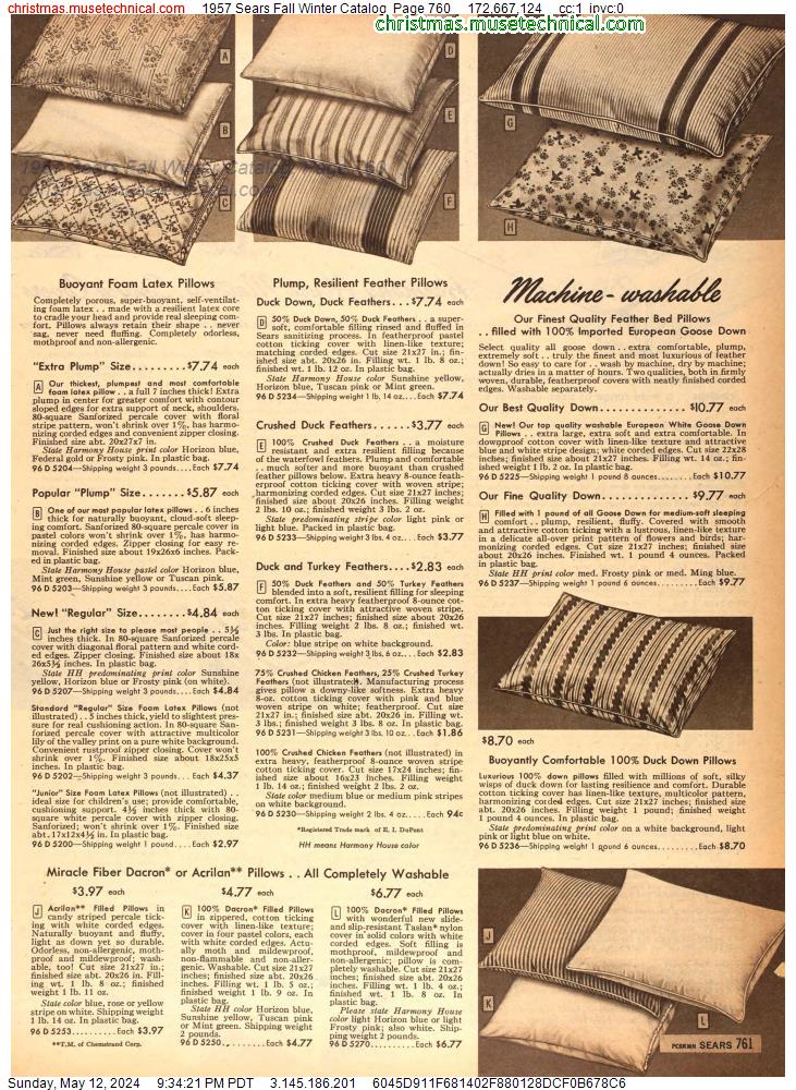 1957 Sears Fall Winter Catalog, Page 760