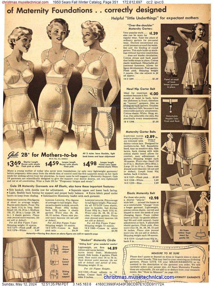 1950 Sears Fall Winter Catalog, Page 351