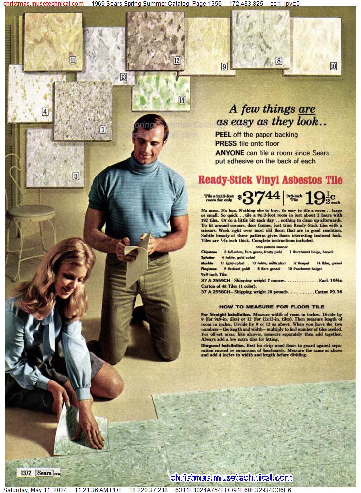 1969 Sears Spring Summer Catalog, Page 1356