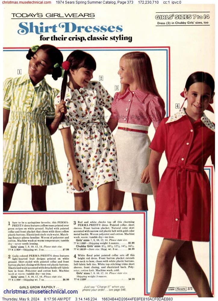 1974 Sears Spring Summer Catalog, Page 373