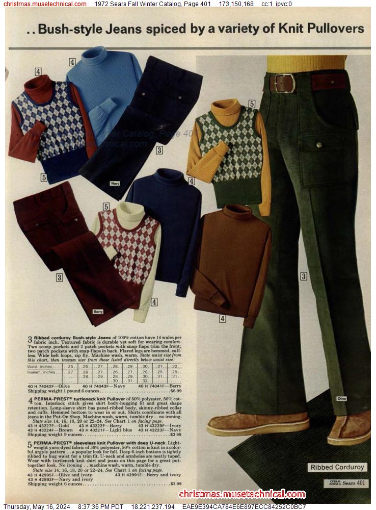 1972 Sears Fall Winter Catalog, Page 401