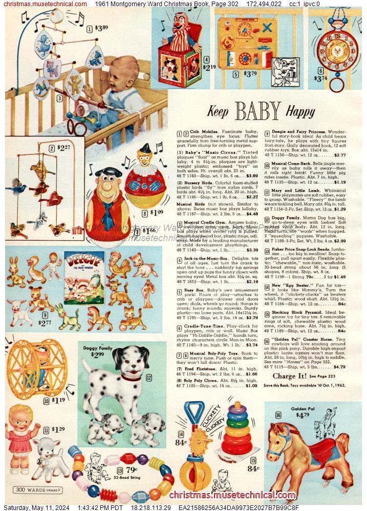 1961 Montgomery Ward Christmas Book, Page 302