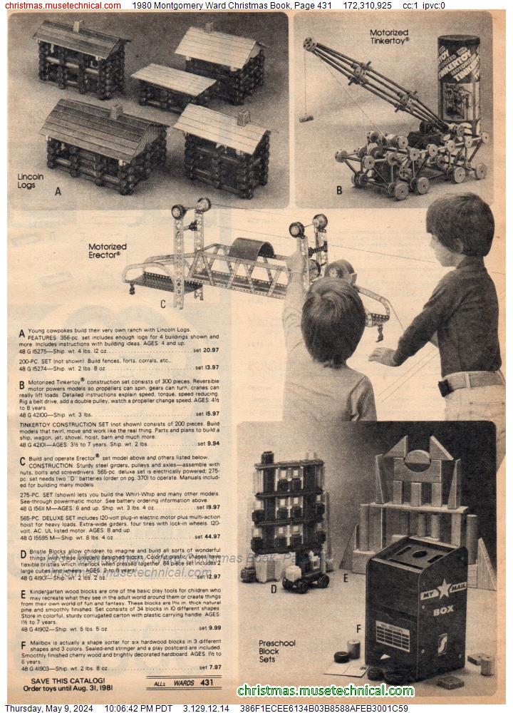 1980 Montgomery Ward Christmas Book, Page 431