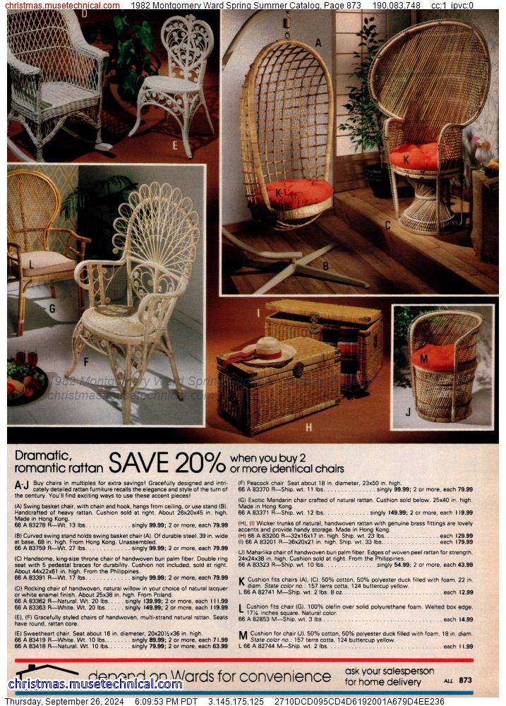 1982 Montgomery Ward Spring Summer Catalog, Page 873