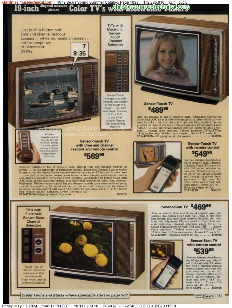 1979 Sears Spring Summer Catalog, Page 1033