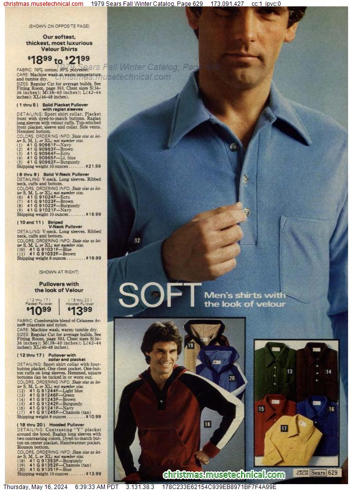 1979 Sears Fall Winter Catalog, Page 629