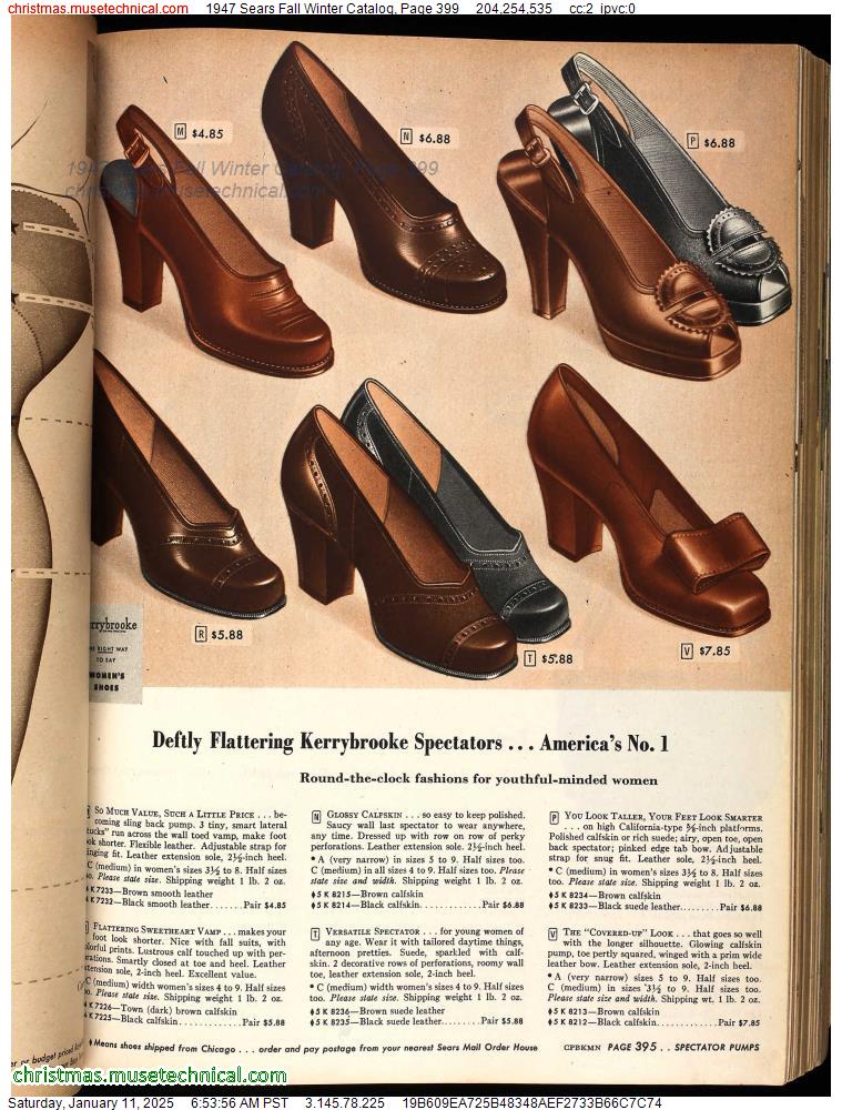 1947 Sears Fall Winter Catalog, Page 399