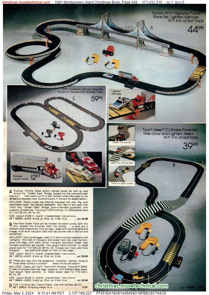 1981 Montgomery Ward Christmas Book, Page 459