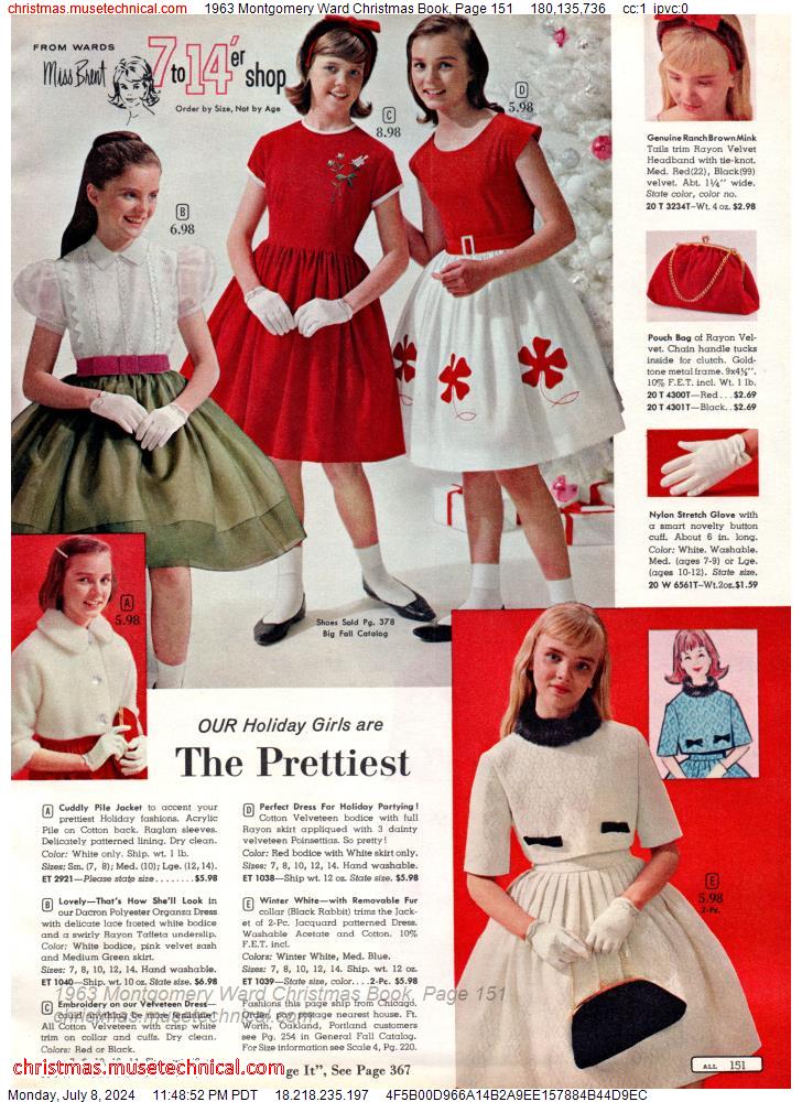 1963 Montgomery Ward Christmas Book, Page 151
