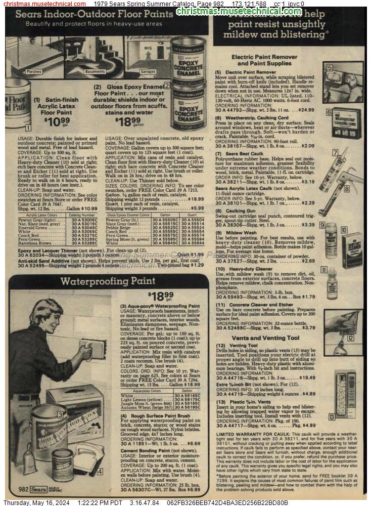 1979 Sears Spring Summer Catalog, Page 982