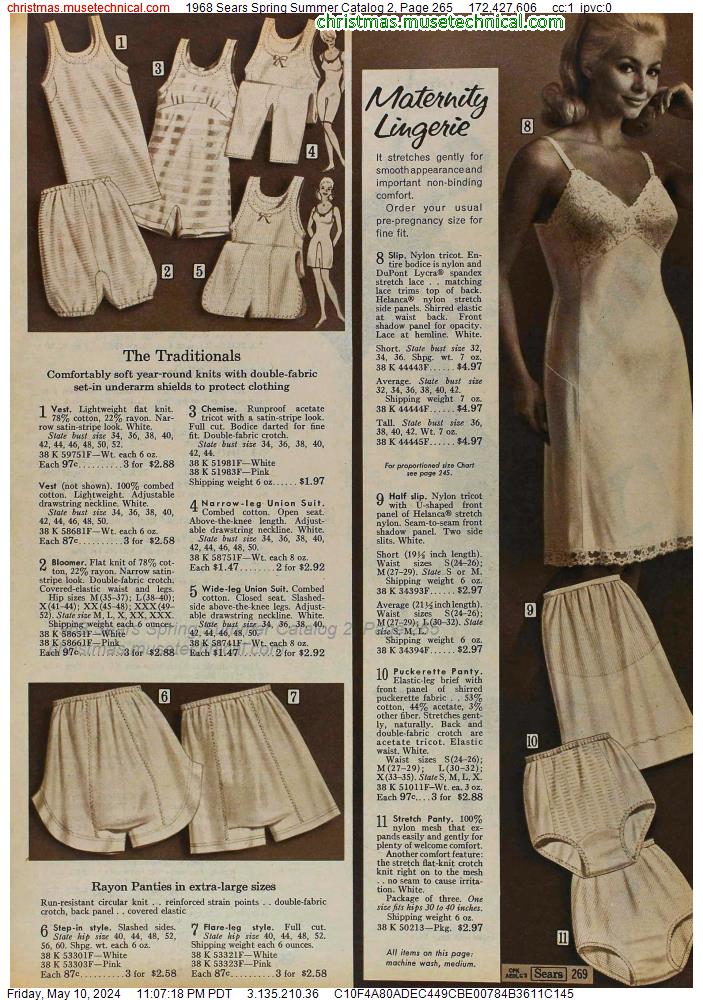 1968 Sears Spring Summer Catalog 2, Page 265