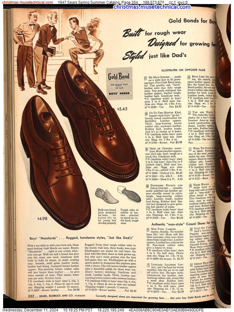 1947 Sears Spring Summer Catalog, Page 354